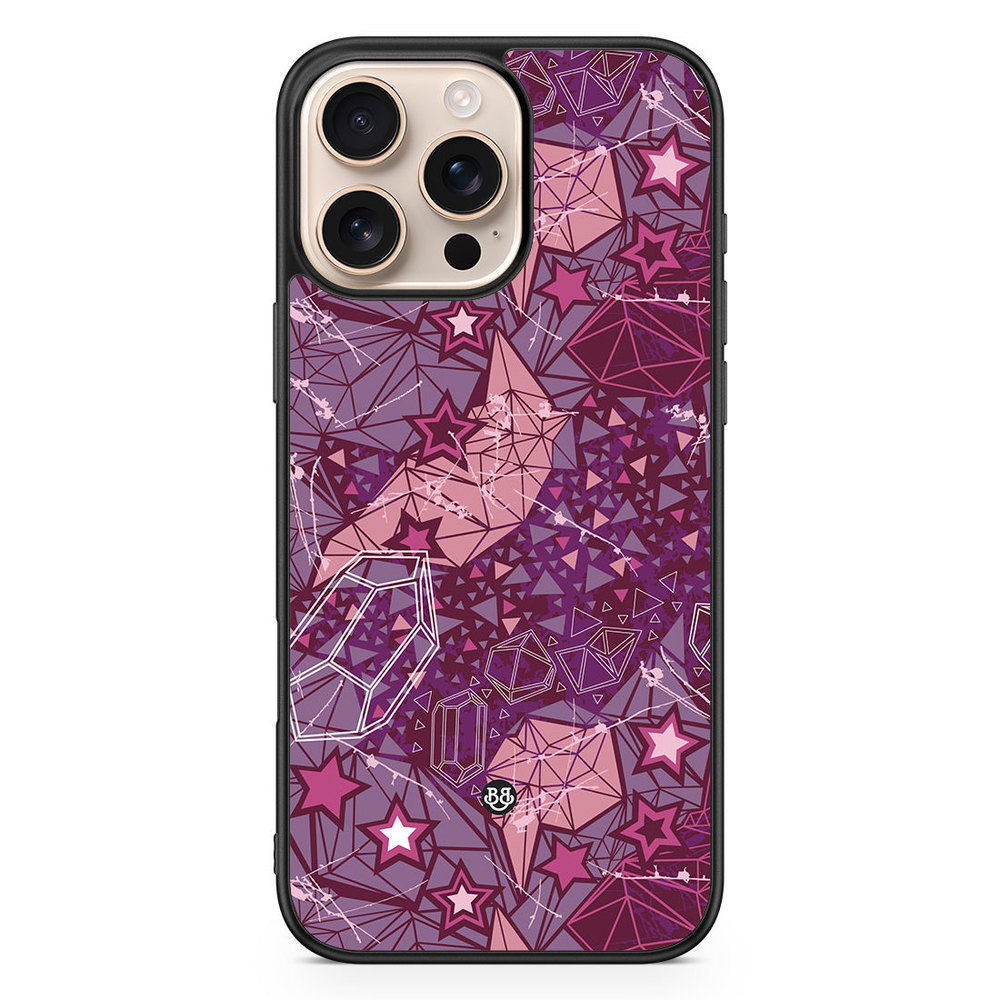 iPhone 16 Pro Max Case - Purple Stars
