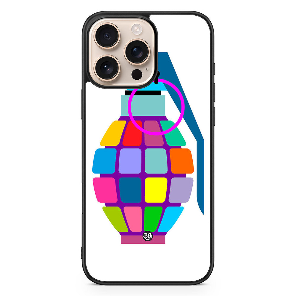 iPhone 16 Pro Max Case - Color hand grenade