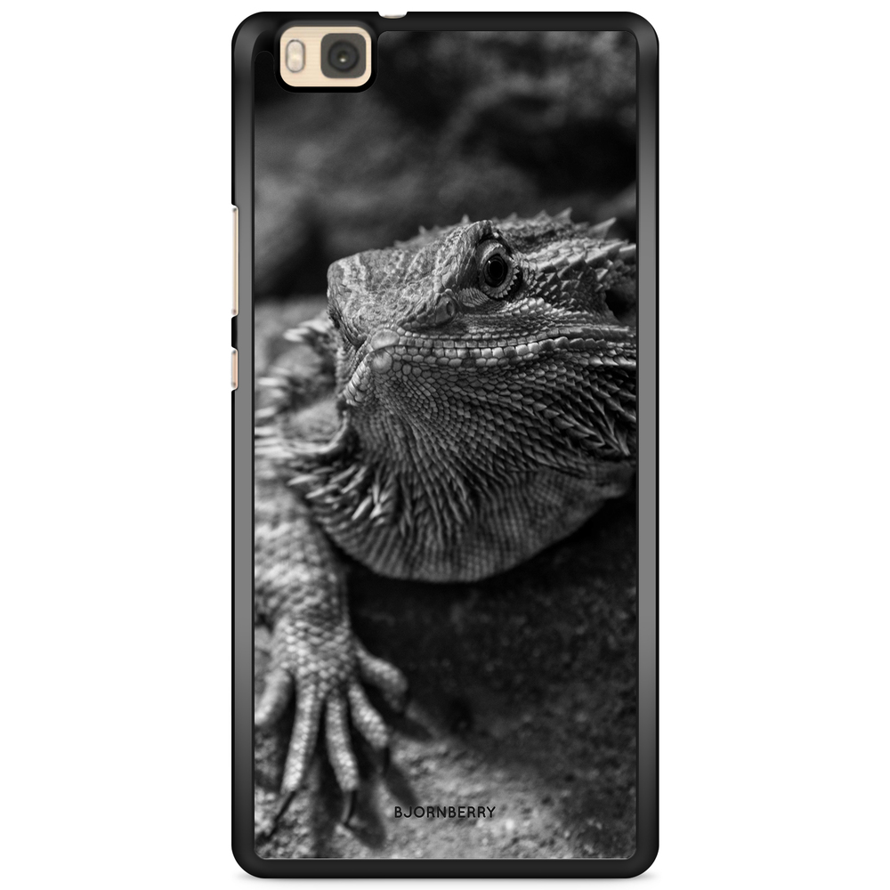 Huawei P8 Lite Case - Black/White Lizard