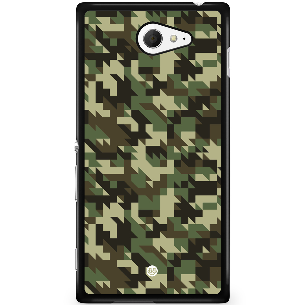 Sony Xperia M2 Aqua Case - Houndstooth Camo
