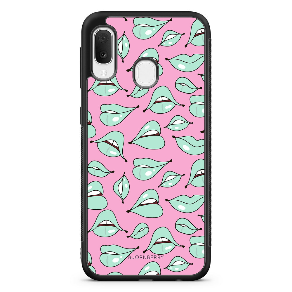 Samsung Galaxy A20e Case - Green Lips