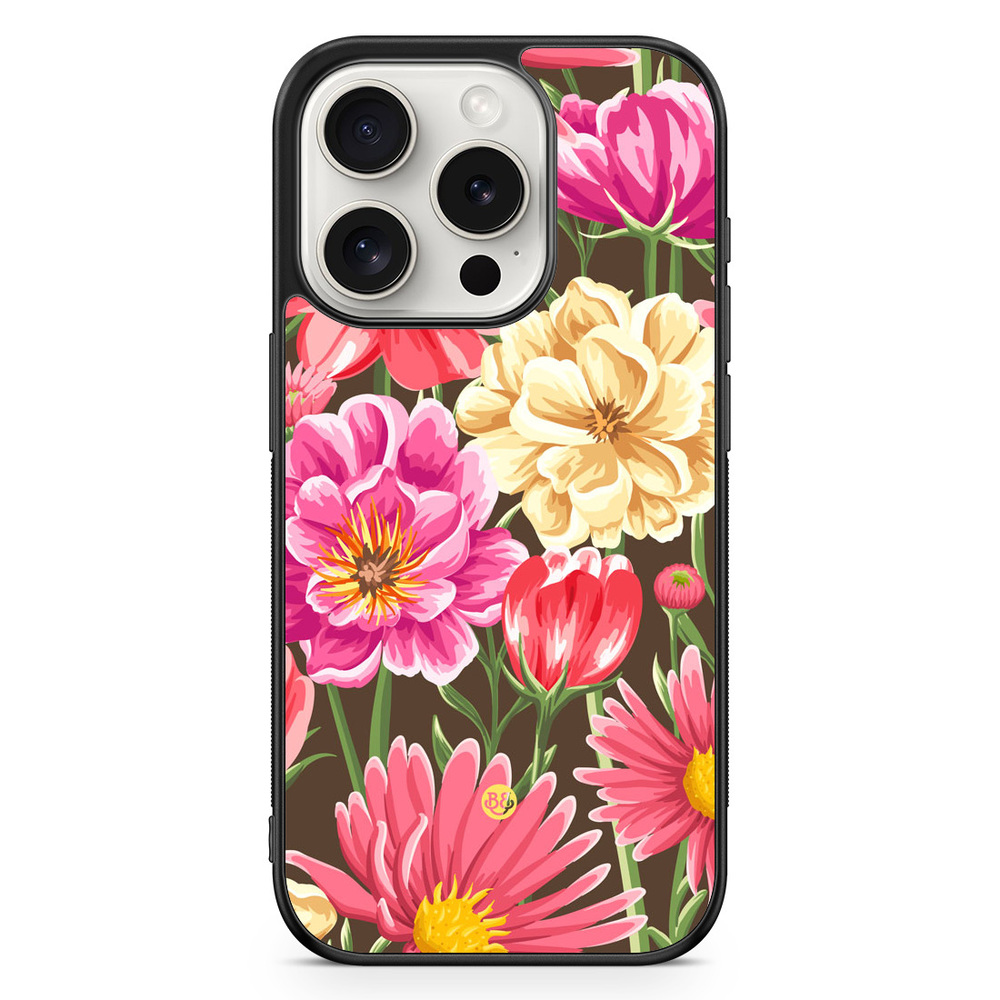 iPhone 15 Pro Case - Seamless Flowers