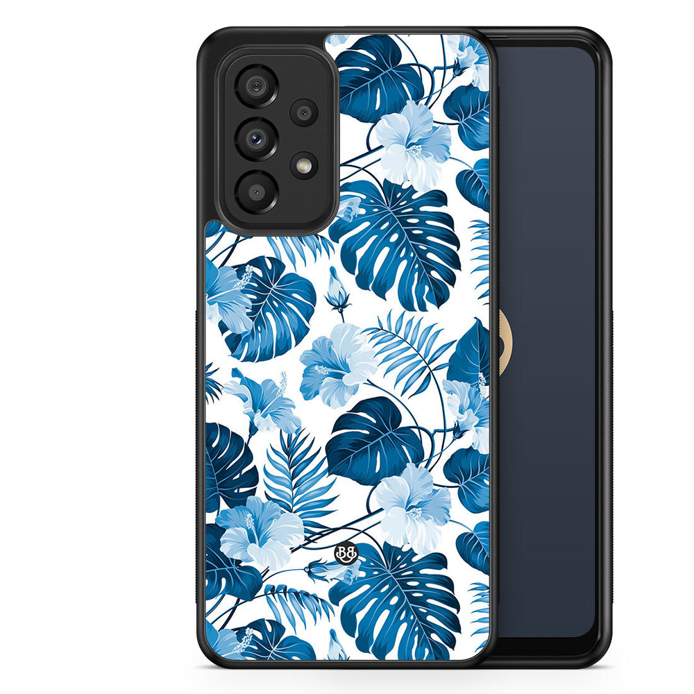 Samsung Galaxy A33 5G Skal - Blå Blommor