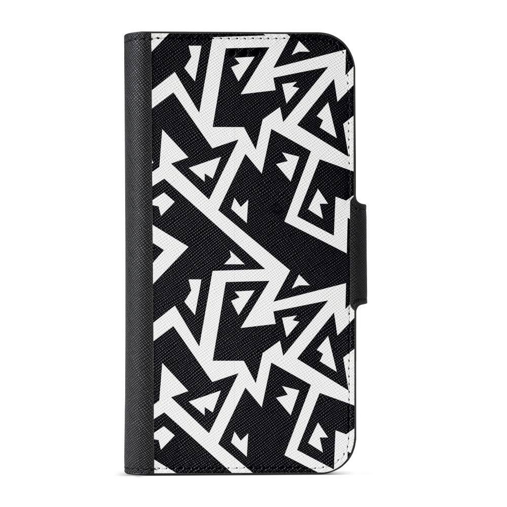 Naive Samsung Galaxy S7 Wallet Case- Monochrome