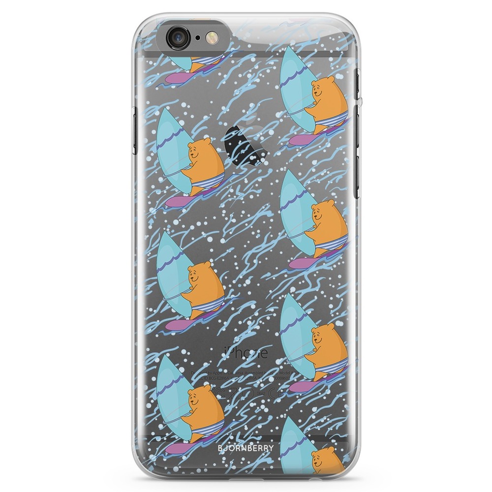 iPhone 6 Plus/6s Plus TPU Case - Bear Surfer