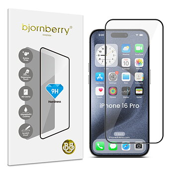 Bjornberry iPhone 16 Pro - Tempered Glas Screen Protector