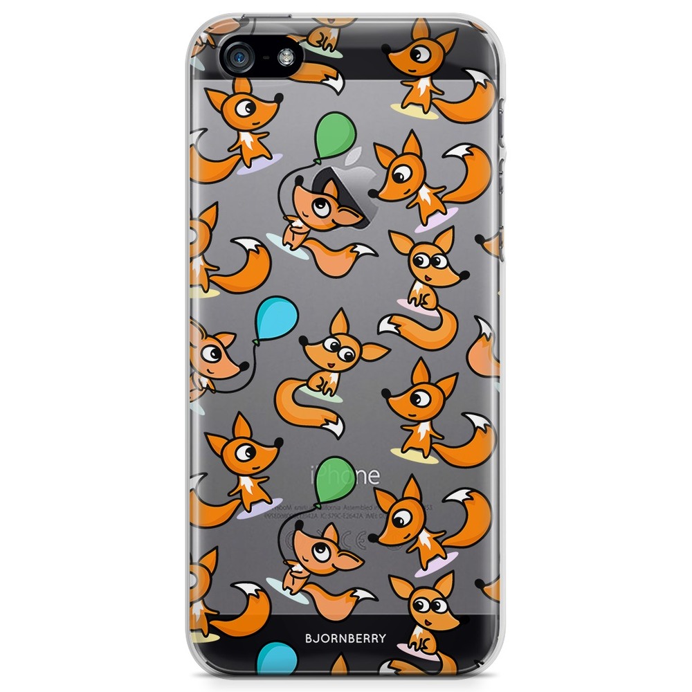 iPhone 5/5S/SE (2016) TPU Case - Little foxes