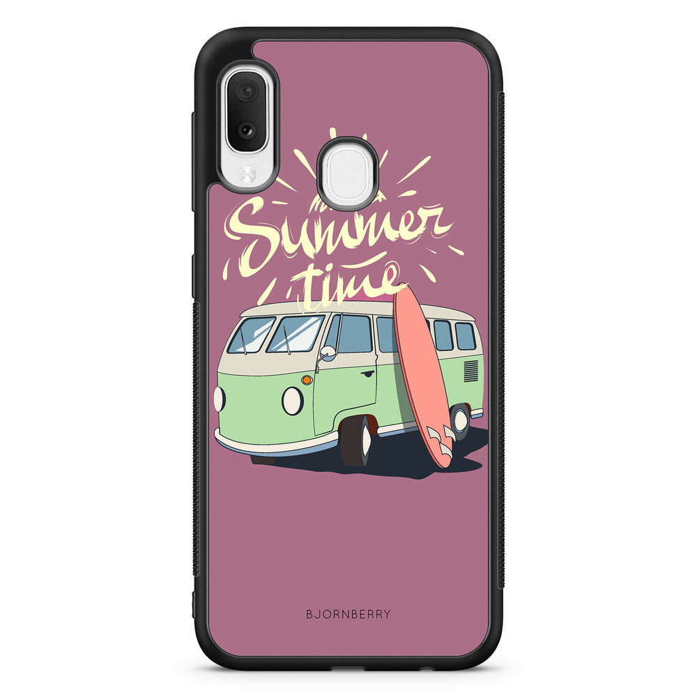 Samsung Galaxy A20e Case - Summer Van (Pink)