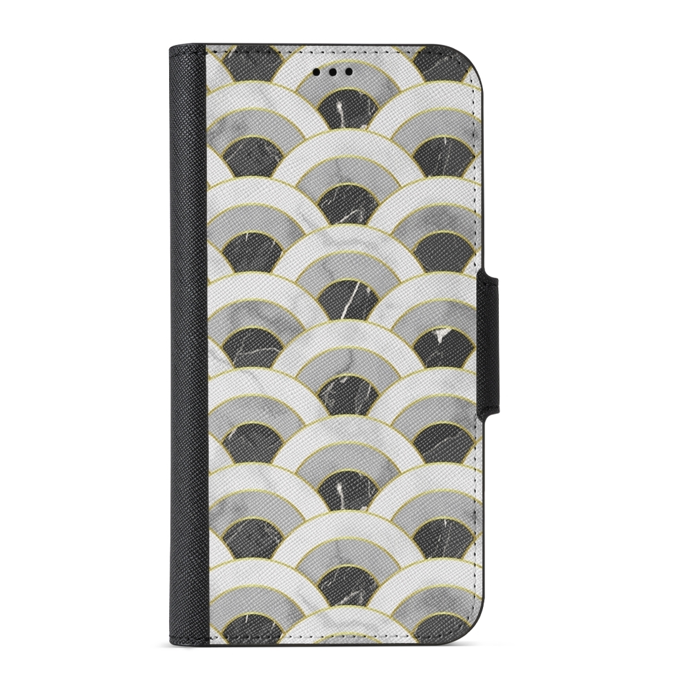 Naive Samsung Galaxy S7 Wallet Case- Marble Wave
