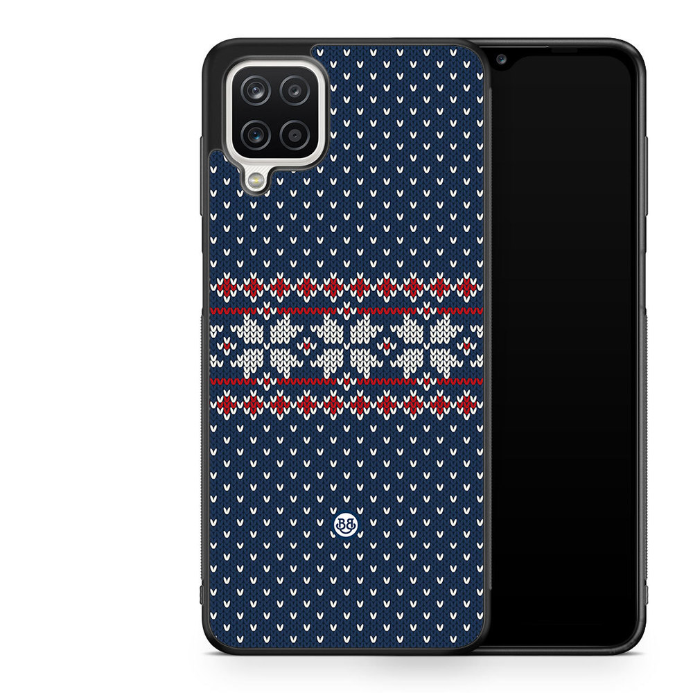 Samsung Galaxy A12 Case - Knitted Xmas