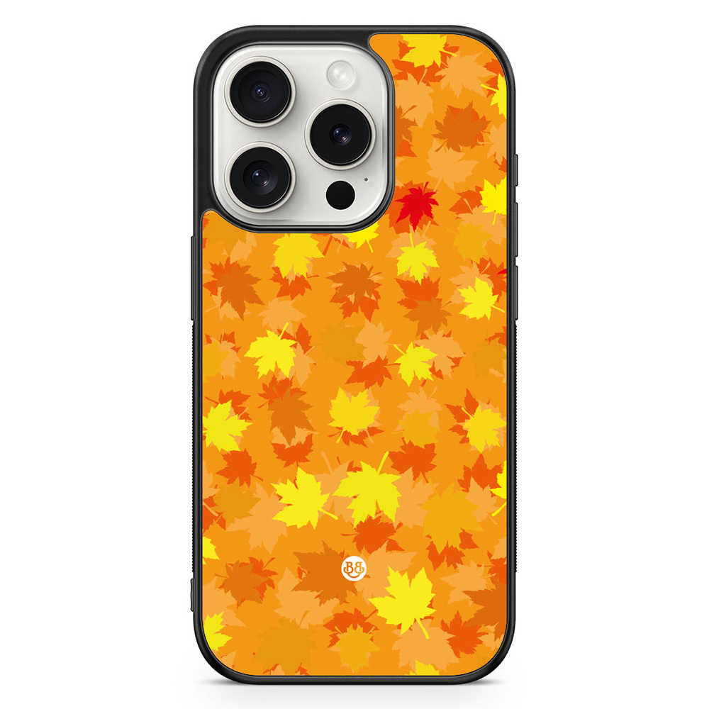 iPhone 15 Pro Case - Orange leaves