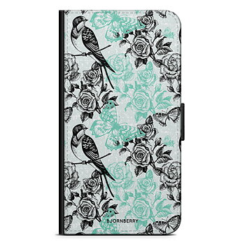 Huawei P10 Plus Wallet Case - Birds & Roses