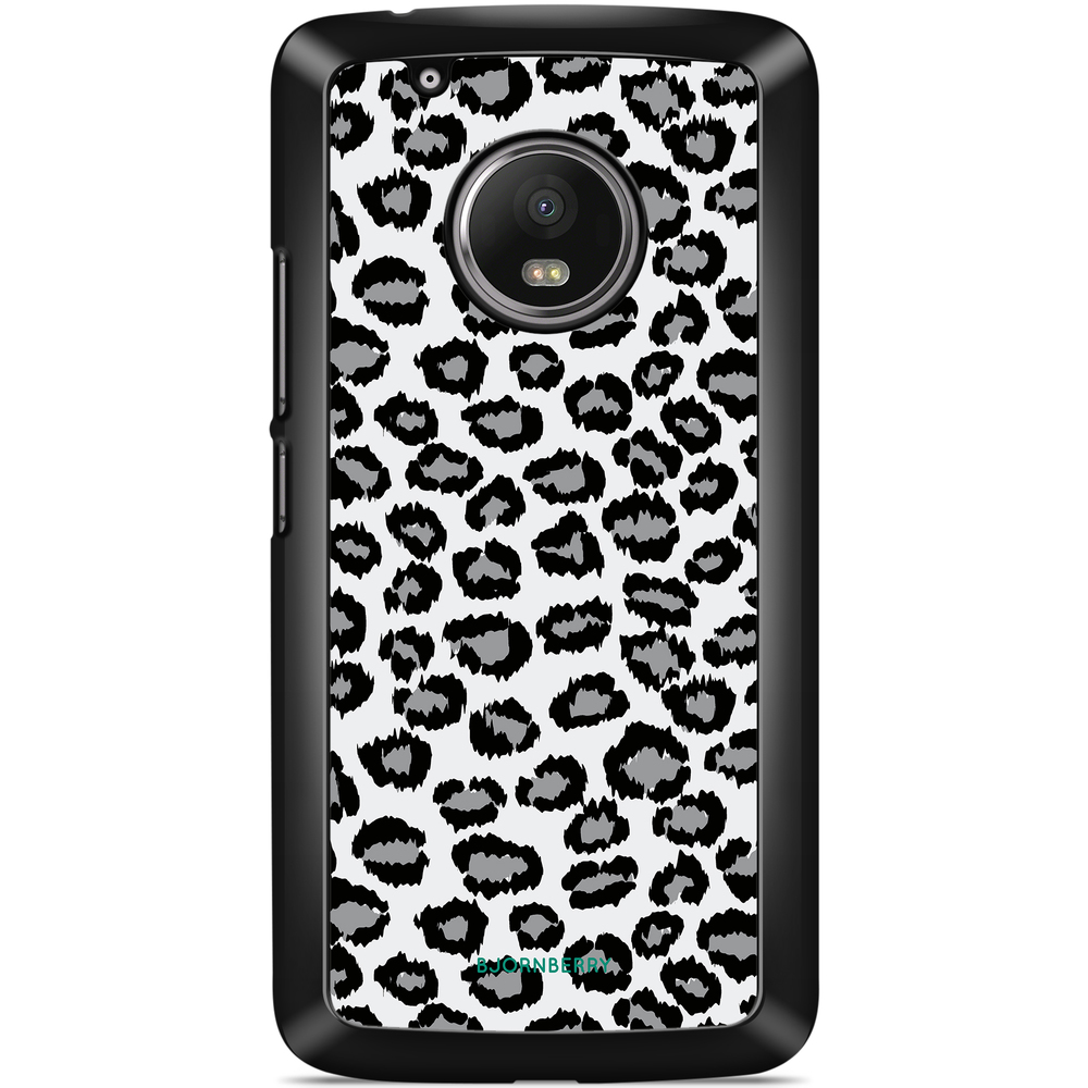 Moto G5 Plus Case - Gray Leopard