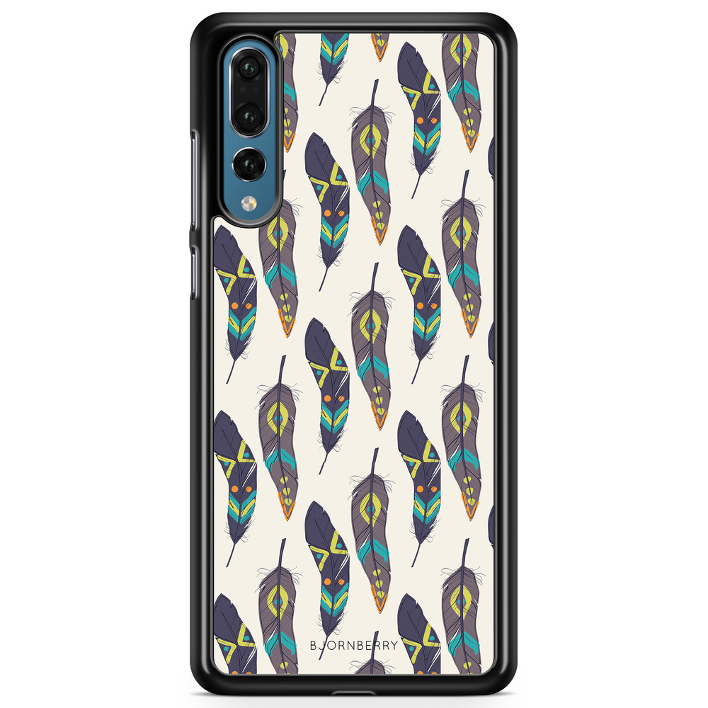 Huawei P20 Pro Case - Ethnic Feathers