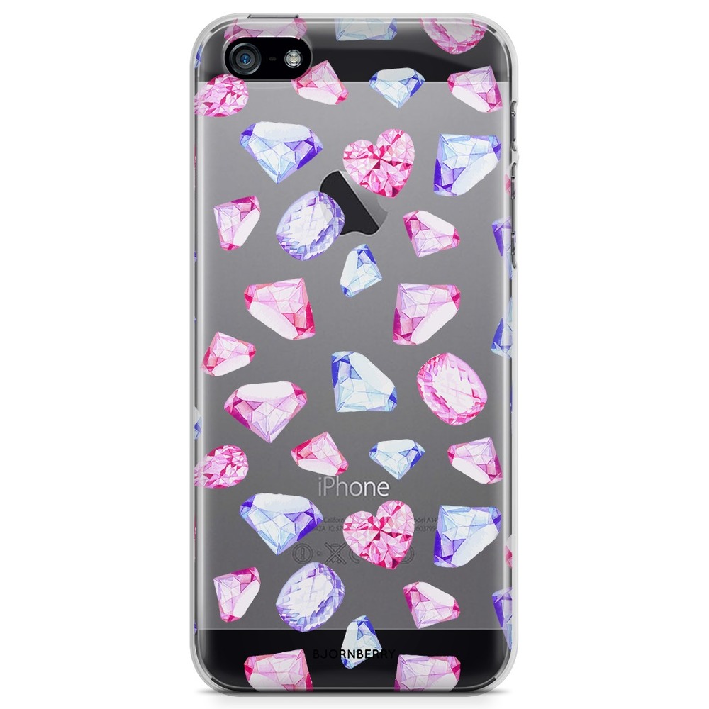 iPhone 5/5S/SE (2016) TPU Case - Diamonds