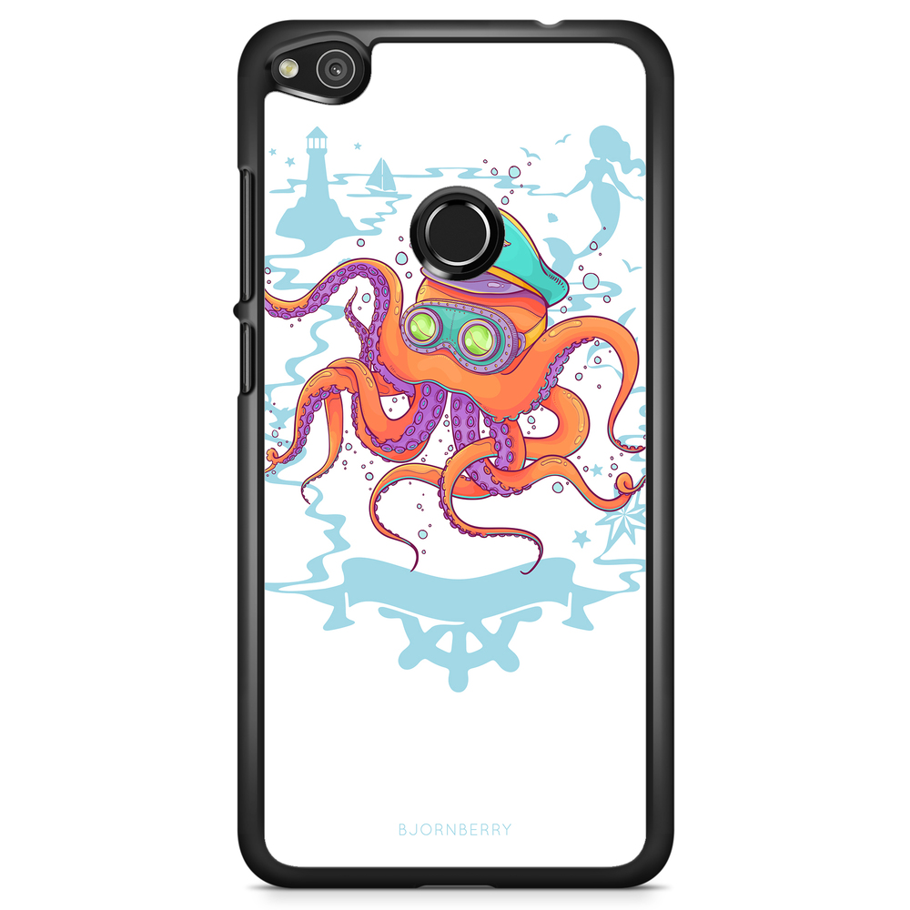 Huawei Honor 8 Lite Case - Captain Octopus