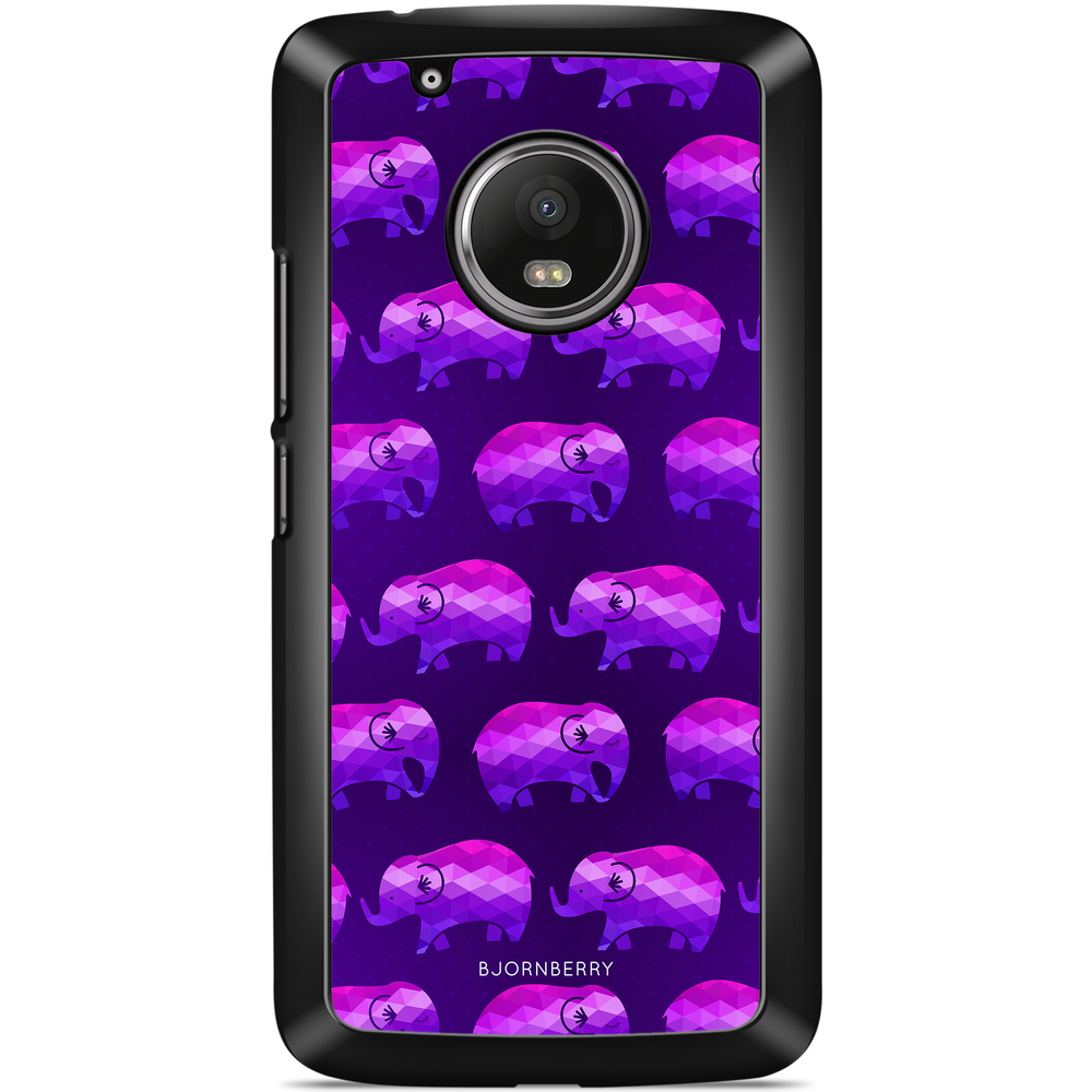 Moto G5 Plus Case - Purple Elephant