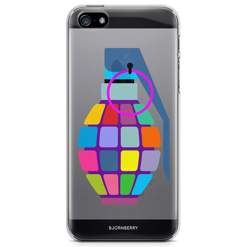 iPhone 5/5S/SE (2016) TPU Case - Color Hand Granade