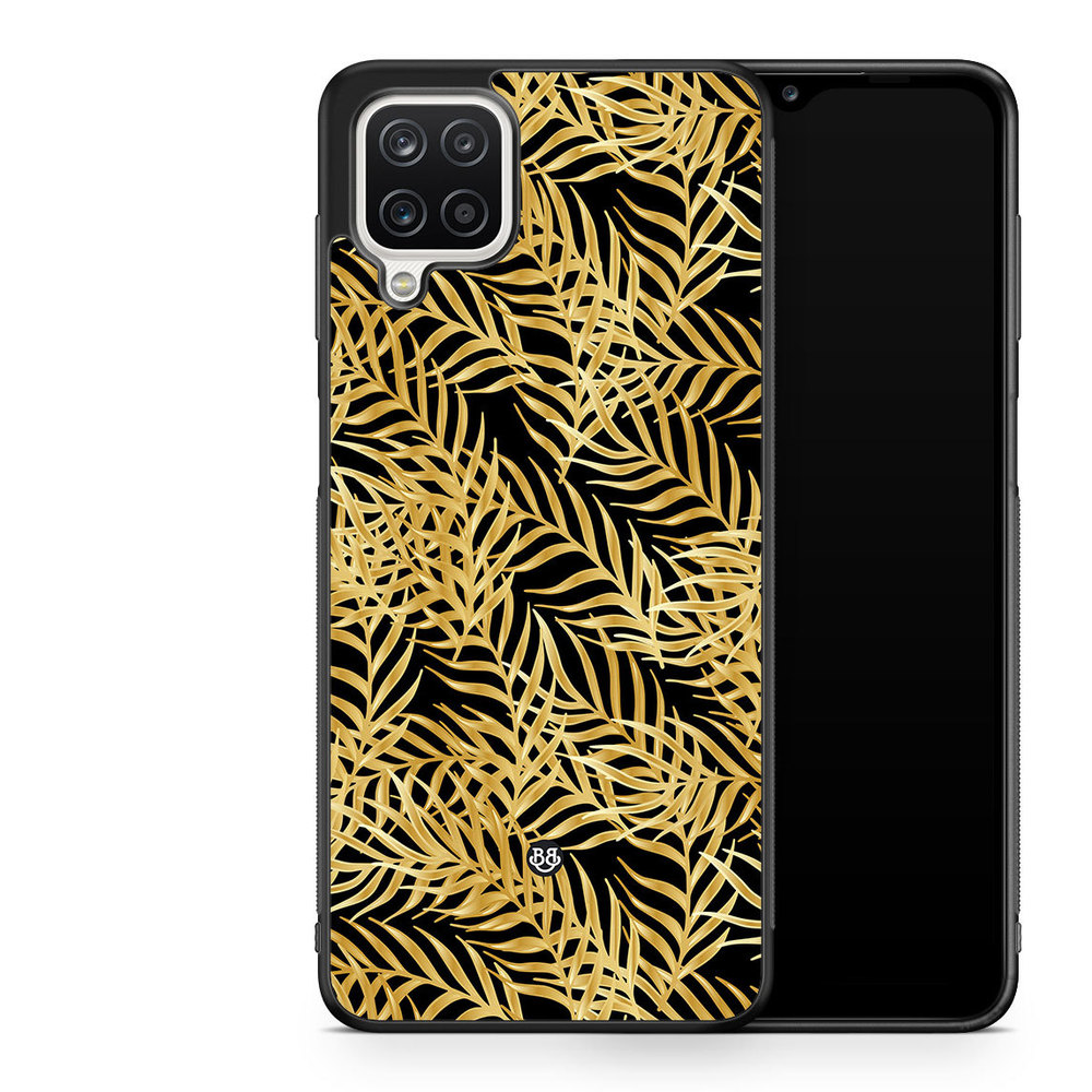 Samsung Galaxy A12 Case - Gold Palm