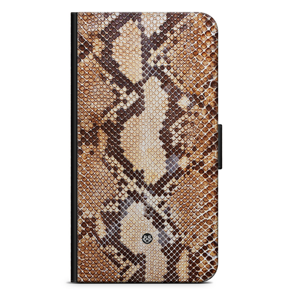 Xiaomi 12 Pro Wallet Case - Snakeskin Brown