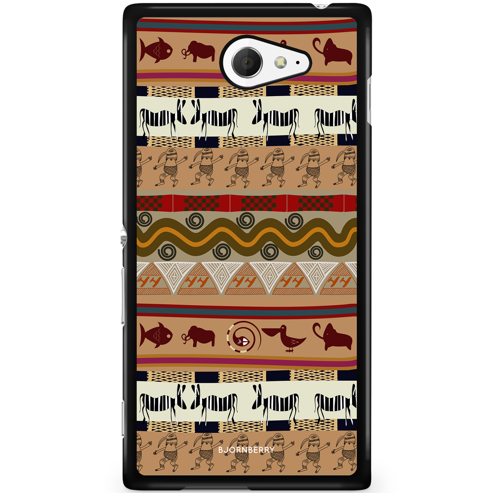 Sony Xperia M2 Aqua Case - Animal Aztec