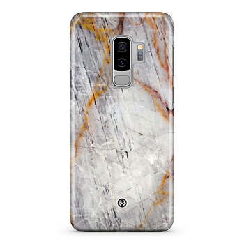 Samsung Galaxy S9 Plus Premium Skal - Guldgrå Marmor