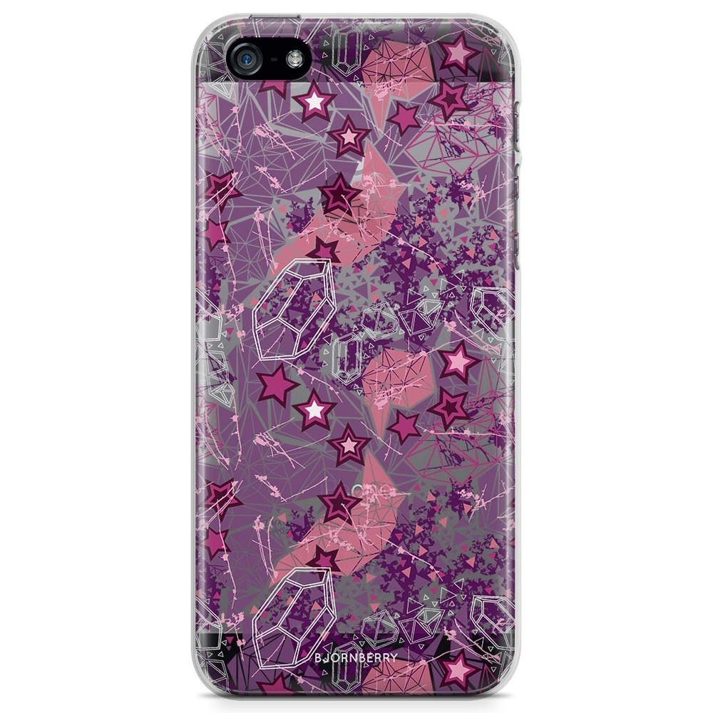 iPhone 5/5S/SE (2016) TPU Case - Purple Stars