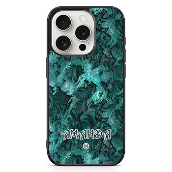 iPhone 15 Pro Custom Skal - Grön Namn