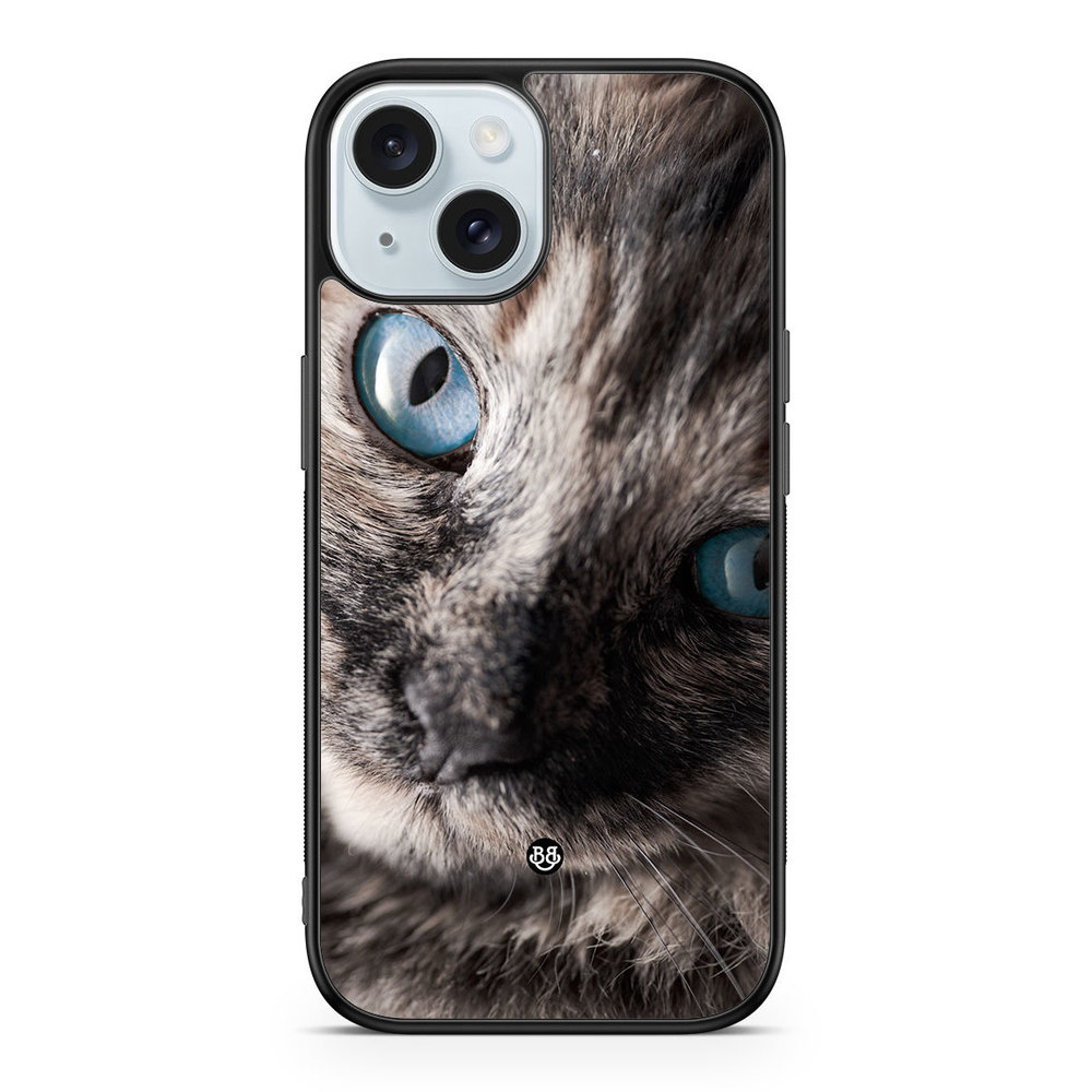 iPhone 15 Case - Cat Blue Eyes