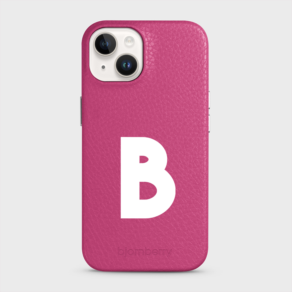 iPhone 15 Personalised Leather Case - Initial - 7