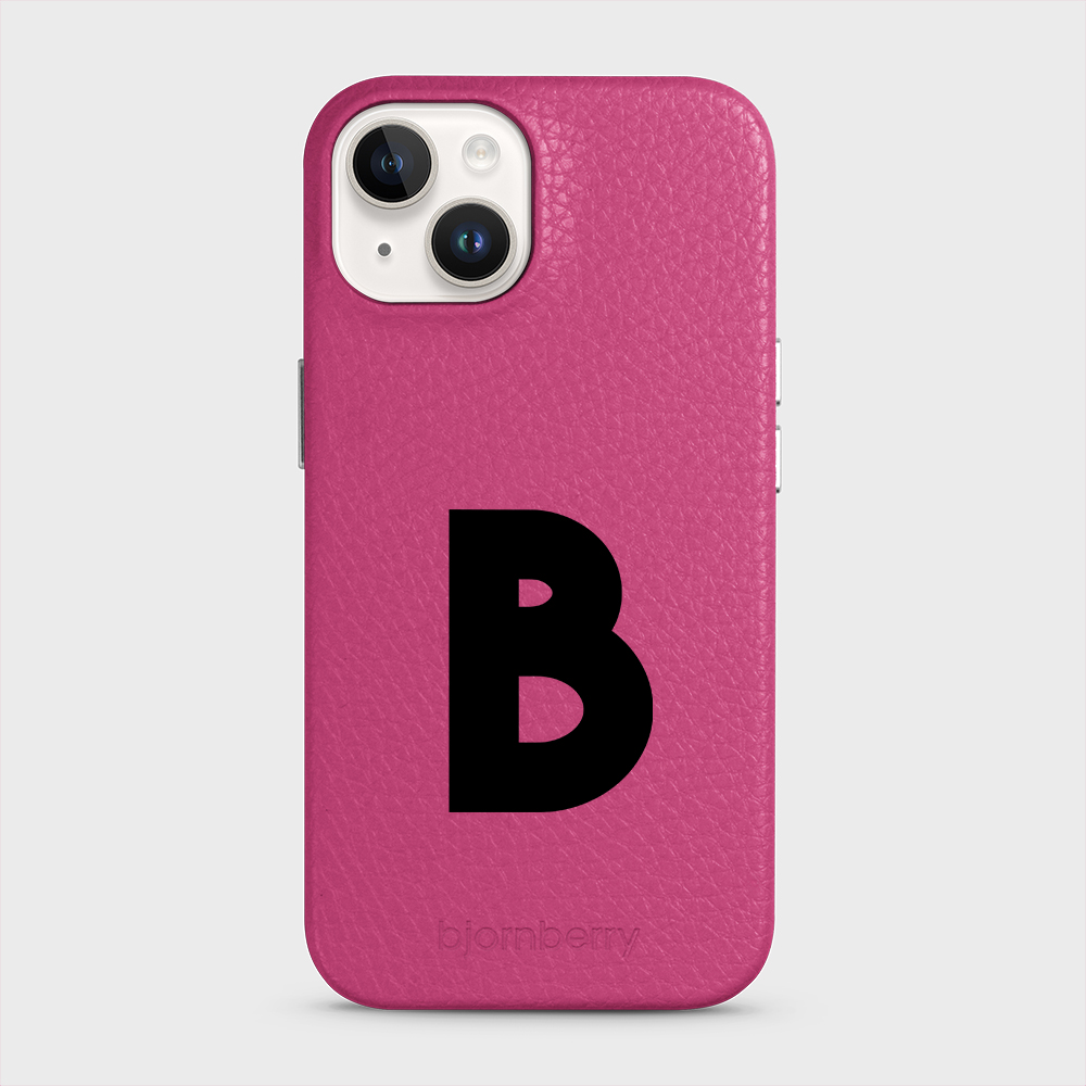 iPhone 15 Personalised Leather Case - Initial - 6