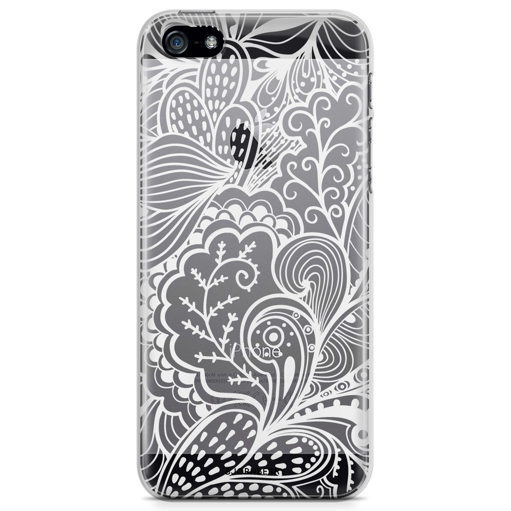 iPhone 5/5S/SE (2016) TPU Case - White Flowers