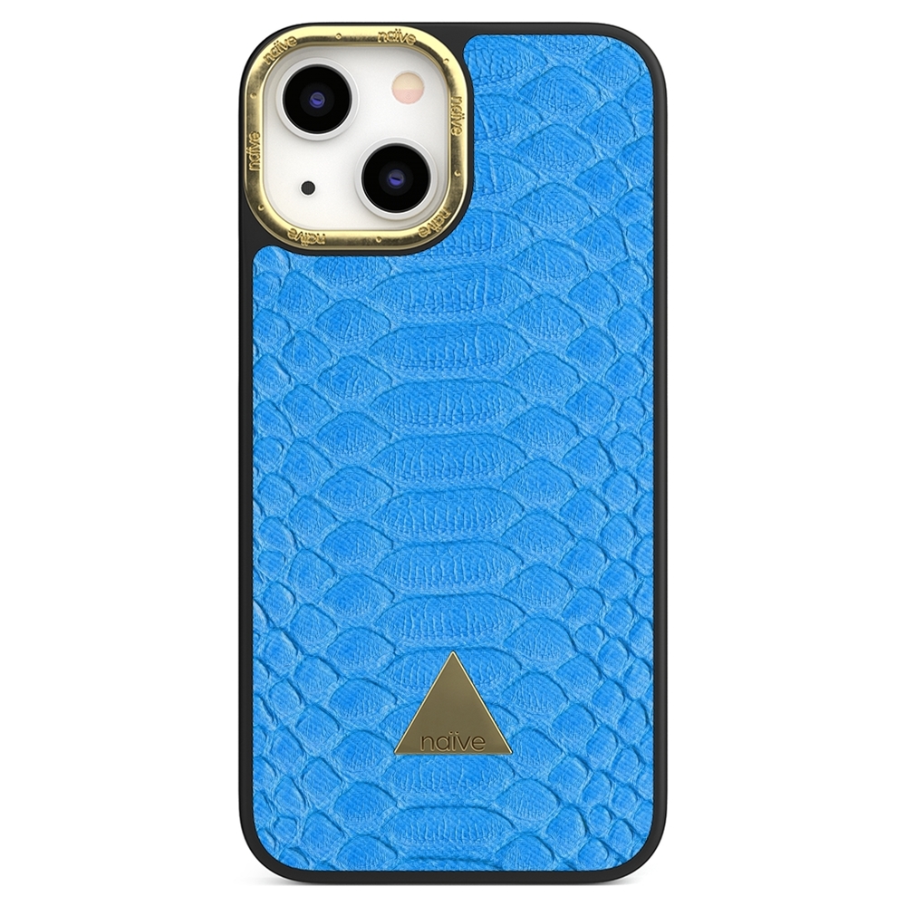Naive iPhone 13 Mini Case - Indigo Snake