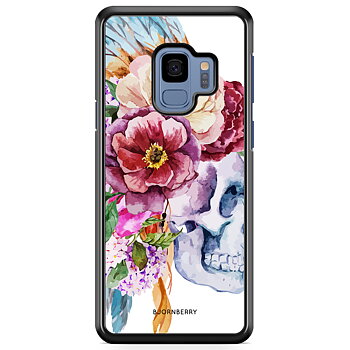 Samsung Galaxy S9 Case - Skull & Flowers