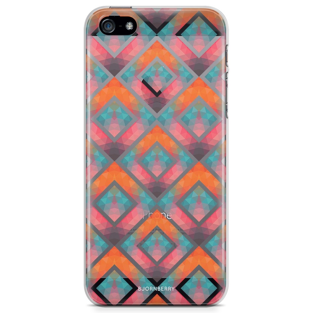 iPhone 5/5S/SE (2016) TPU Case - Retro squares