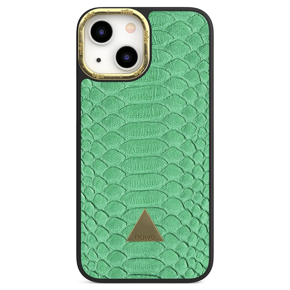 Naive iPhone 13 Mini Case - Mint Snake