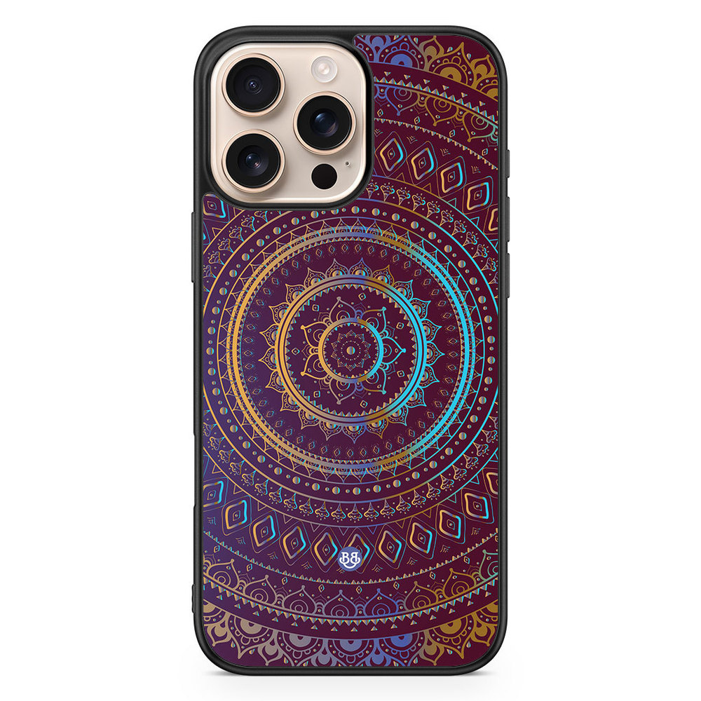 iPhone 16 Pro Max Case - Purple Mandala