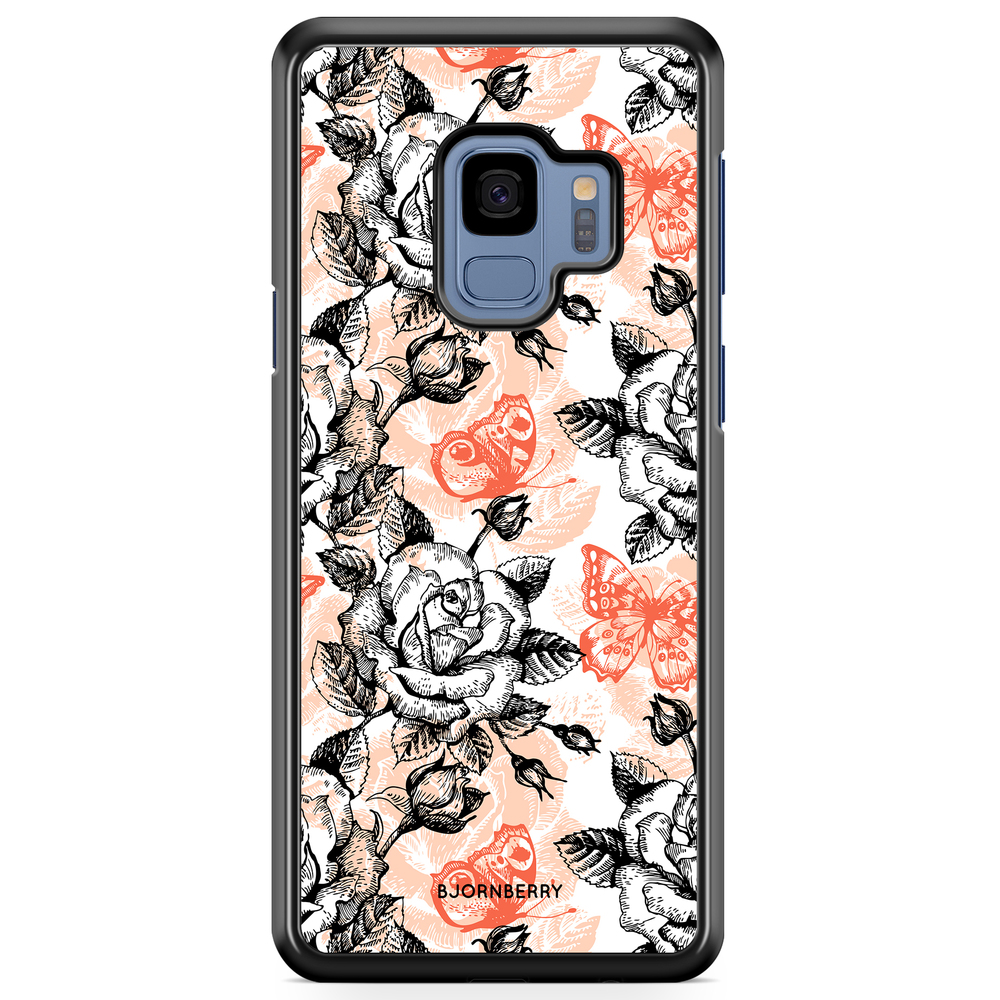 Samsung Galaxy S9 Case - Roses & Butterflies