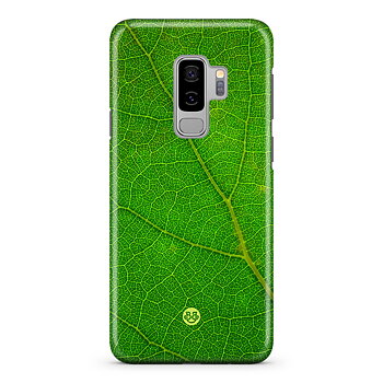 Samsung Galaxy S9 Plus Premium Skal - Green Leaf