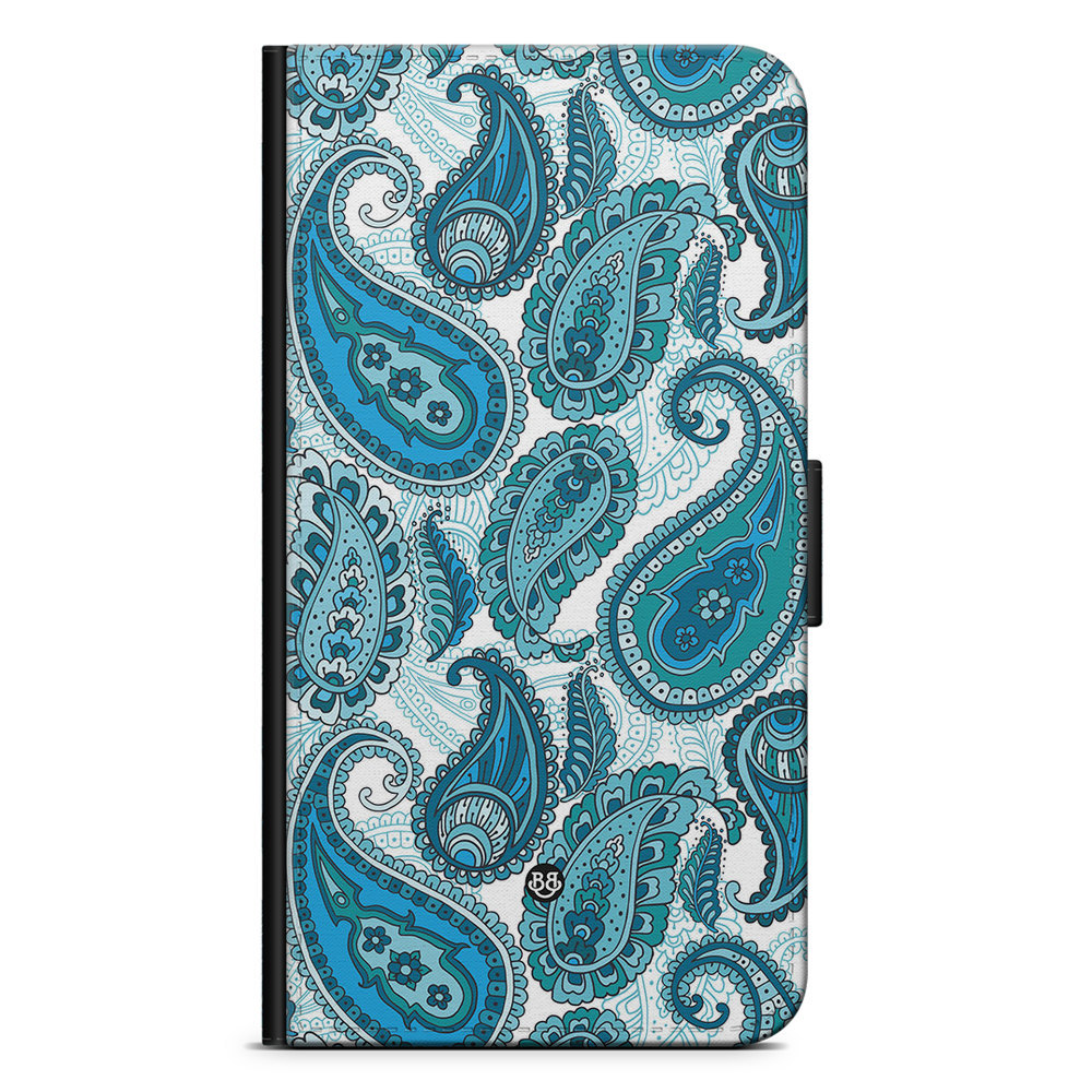 Xiaomi 12 Pro Wallet Case - Blue Paisley