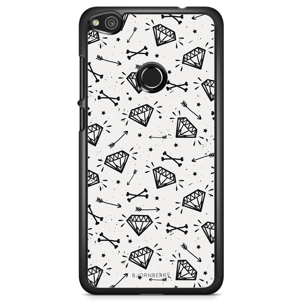 Huawei Honor 8 Lite Case - Diamond Pattern