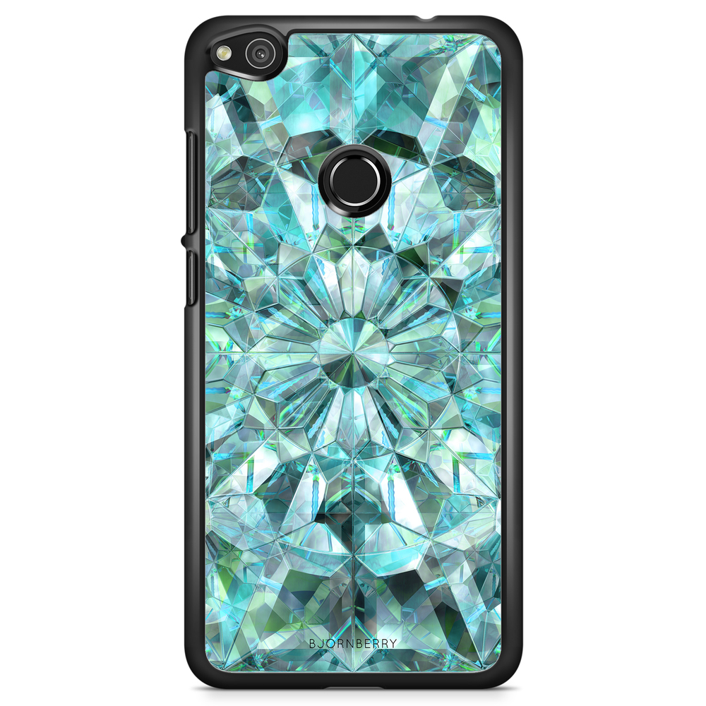 Huawei Honor 8 Lite Case - Green Crystals