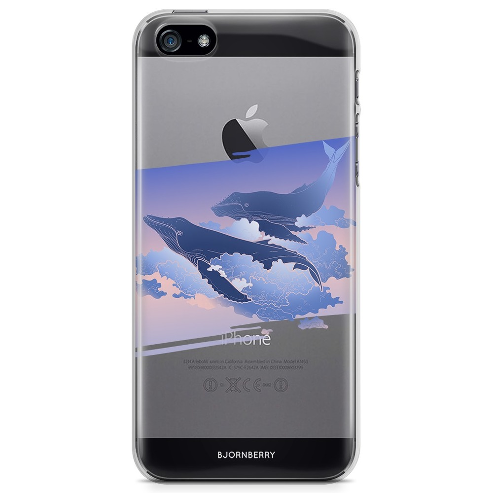 iPhone 5/5S/SE (2016) TPU Case - Flying whales