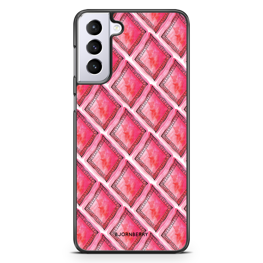 Samsung Galaxy S21 Plus Case - Red Rhombus
