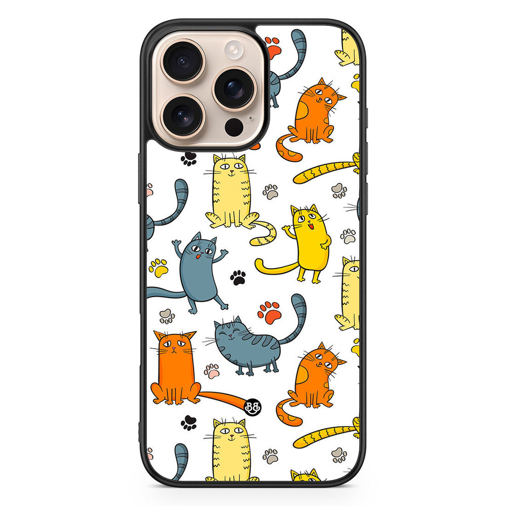 iPhone 16 Pro Max Case - Cat Pattern