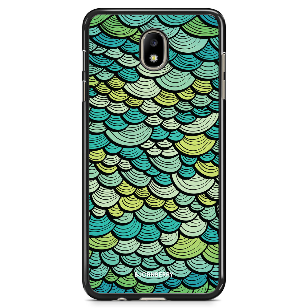 Samsung Galaxy J7 (2017) Skal - Grön Sjöjungfrufjäll