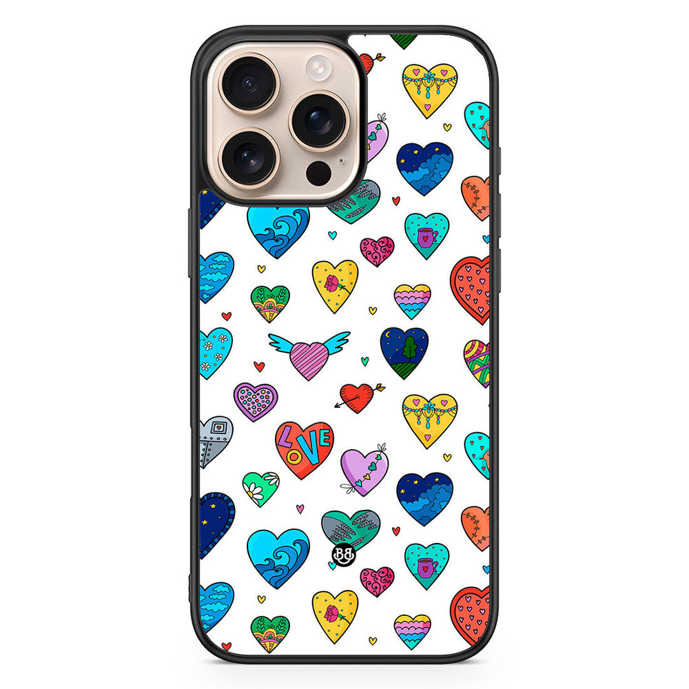 iPhone 16 Pro Max Case - Hearts
