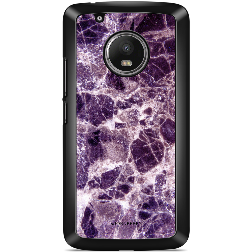 Moto G5 Plus Case - Purple Marble
