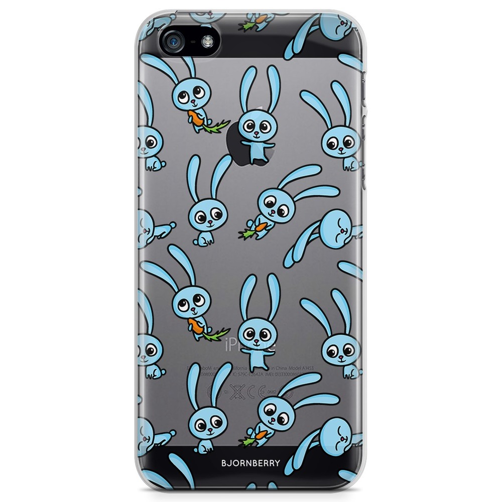 iPhone 5/5S/SE (2016) TPU Case - Blue rabbits