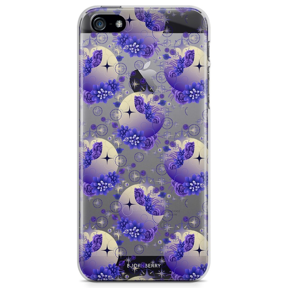 iPhone 5/5S/SE (2016) TPU Case - Moon parttern